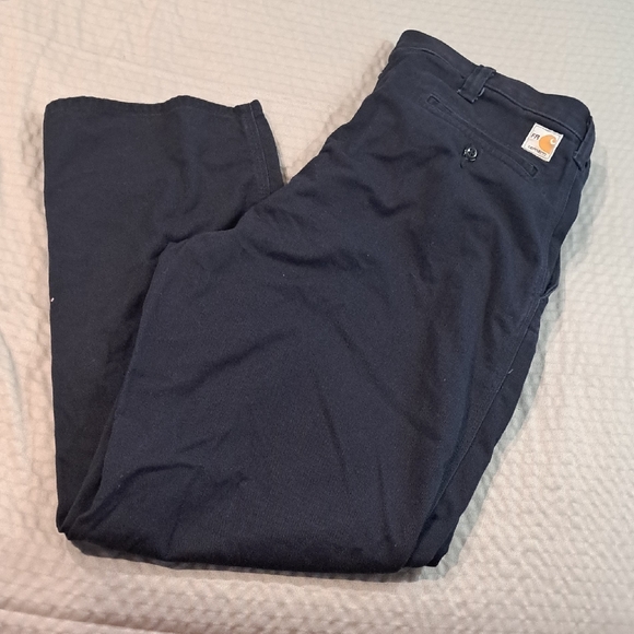 Carhartt FR 38x30 Flame Resistant Navy Blue Work Pants 371-20 Mechanic/Welder - Picture 1 of 12